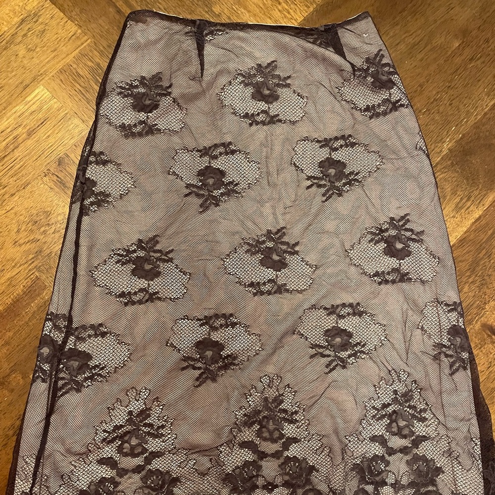Vintage skirt - brown pattern